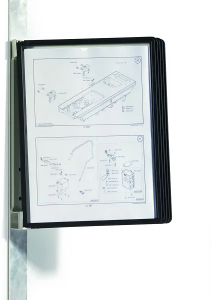 Durable Vario Magnet Registersystem Schwarz A4