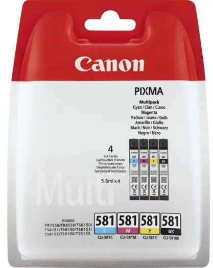 Canon CLI-581 Multi Pack Tintenpatronen Mehrfarbig